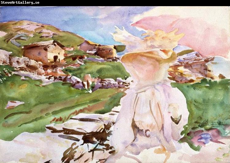 John Singer Sargent In the Simplon Pass